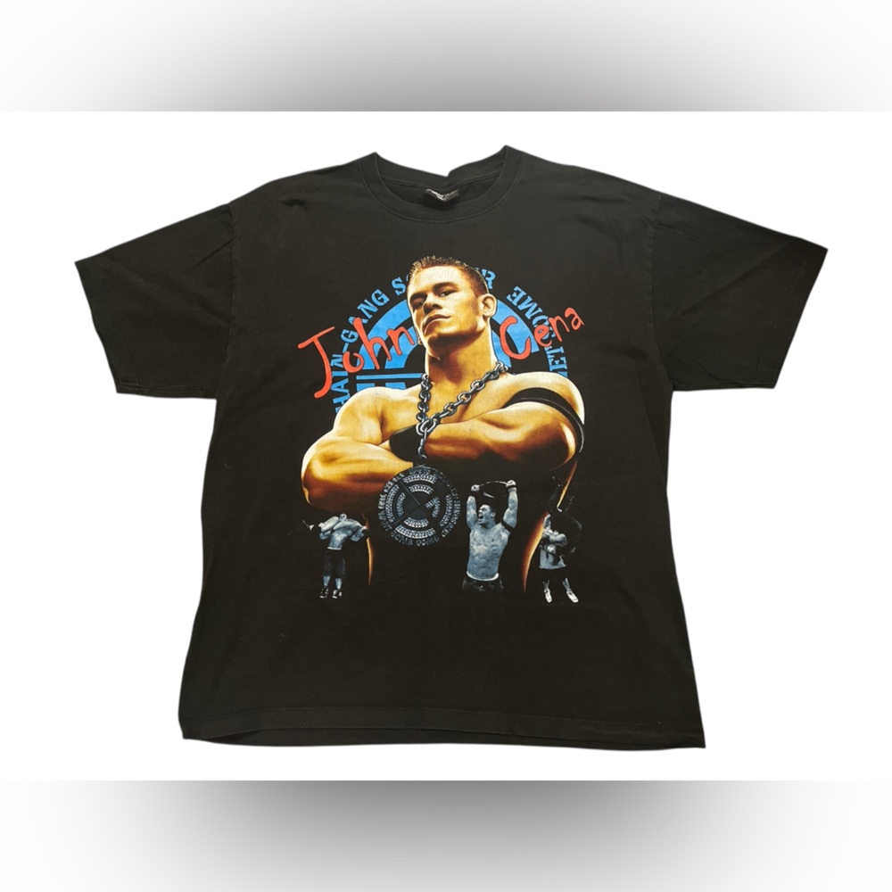 John cena double sided screen print graphic t shirt